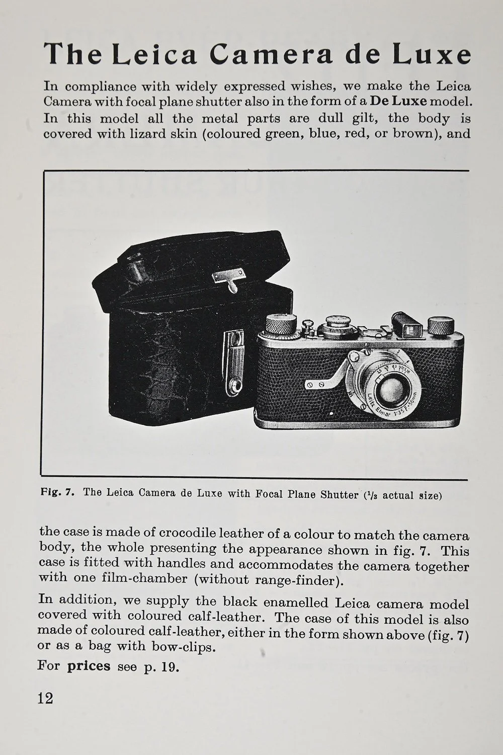 Limited Edition Leicas of the '20s and '30s: Unsung